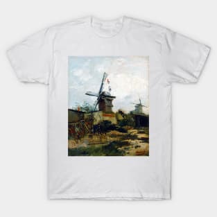Vincent van Gogh Windmills on Montmartre T-Shirt